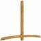 Ekena Millwork Bellingham Rough Sawn Timber Gable Bracket, Western Red Cedar, 108"W x 72"H x 4"D x 4"F, 16/12 Pitch GBW108X72X0404BEL00RWR - alternate 5